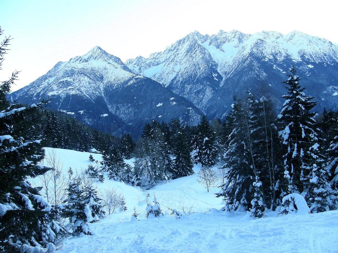 Con le ciaspole sul Piz Tri